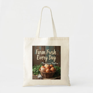 Farm Fresh Rustic Market Tote Bag