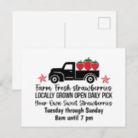 Farm fresh Strawberries fruit customizable