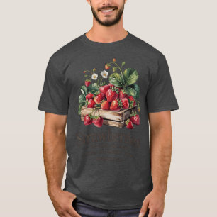 Farm Fresh Strawberries Strawberry Farmers Farm -  T-Shirt