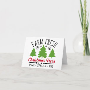 Farm Fresh Trees Card