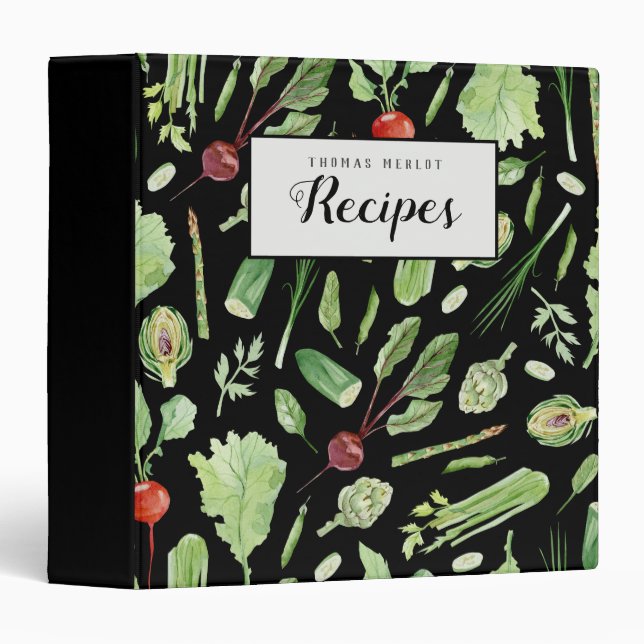 Farm Fresh Veggies Recipe Binder (Front/Spine)