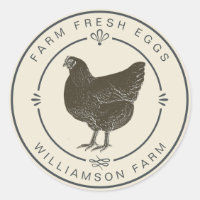 Farm Fresh Vintage Hen Eggs Carton Antique White