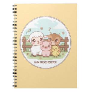 Farm friends forever - cute & cozy notebook