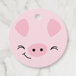 Farm Friends Playful Pig Gift Tag