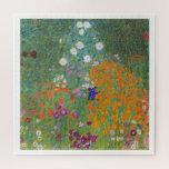 farm garden Gustav Klimt Jigsaw Puzzle<br><div class="desc">Customize the border color desired.</div>