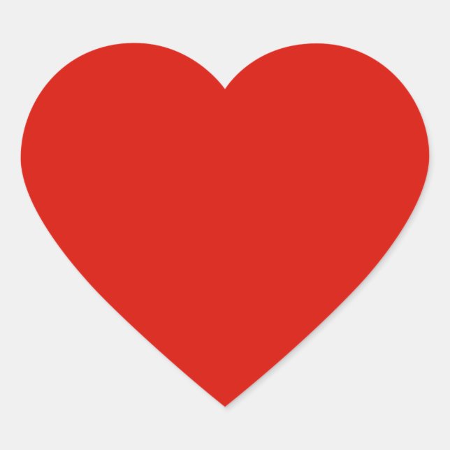 Farm Garden Red Heart Sticker (Front)