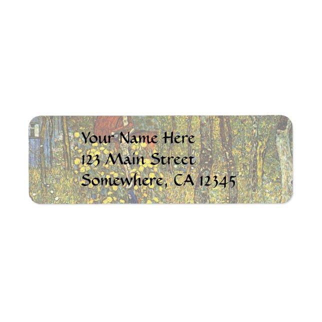 Farm Garden with Crucifix by Gustav Klimt (Front)