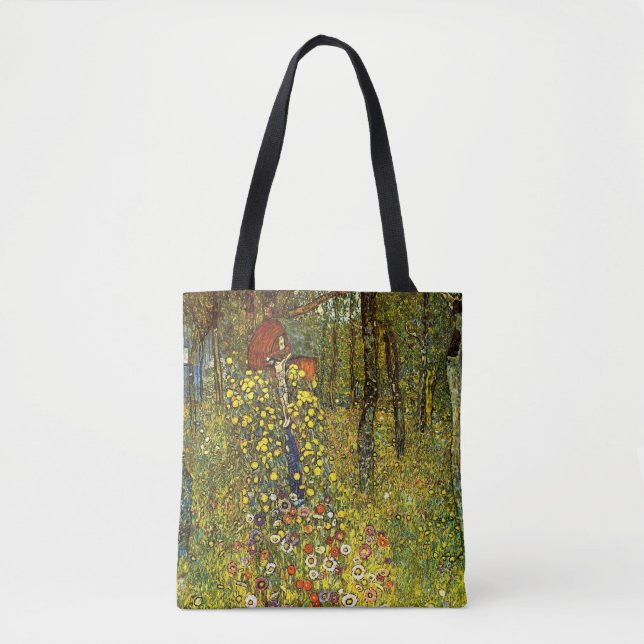 Farm Garden with Crucifix by Gustav Klimt Tote Bag (Front)