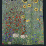 Farm Garden with Sunflowers by Gustav Klimt<br><div class="desc">Transform your bathroom into a work of art with our stunning Farm Garden with Sunflowers shower curtain, featuring the iconic painting by Gustav Klimt. The vibrant colours and intricate details of this masterpiece will add a touch of sophistication and beauty to your daily routine. Made from high-quality materials, this shower...</div>