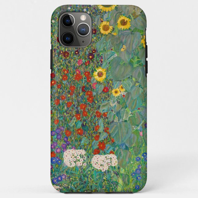 Farm Garden with Sunflowers by Gustav Klimt Case-Mate iPhone Case (Back)