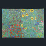 Farm Garden with Sunflowers by Gustav Klimt Placemat<br><div class="desc">Please visit my store for more interesting design and more colour choice => zazzle.com/colorfulworld*</div>