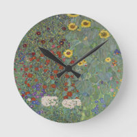 Farm Garden with Sunflowers by Gustav Klimt