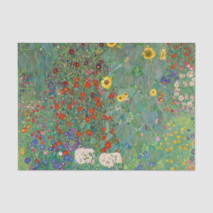 Farm Garden with Sunflowers by Gustav Klimt Tissue Paper