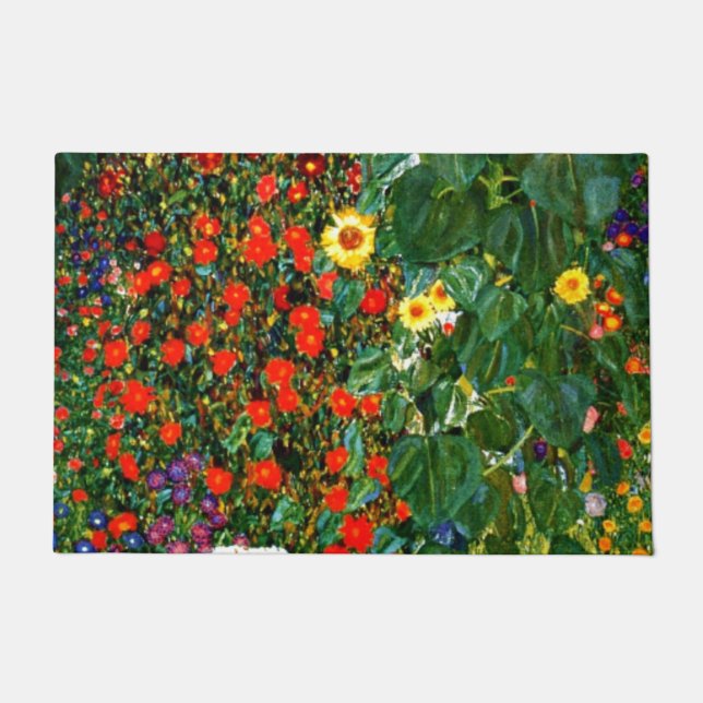 Farm Garden with Sunflowers Doormat (Front)