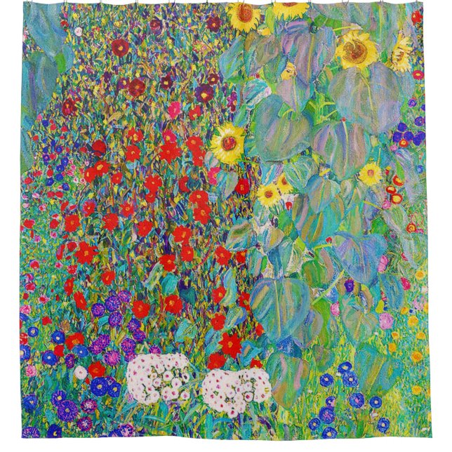 Farm Garden With Sunflowers Gustav Klimt (Front)