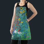 Farm Garden with Sunflowers, Gustav Klimt Apron<br><div class="desc">Gustav Klimt (July 14, 1862 – February 6, 1918) was an Austrian symbolist painter and one of the most prominent members of the Vienna Secession movement. Klimt is noted for his paintings, murals, sketches, and other objets d'art. In addition to his figurative works, which include allegories and portraits, he painted...</div>
