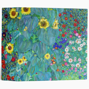 Farm Garden with Sunflowers, Gustav Klimt Binder