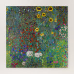 Farm Garden with Sunflowers | Gustav Klimt | Jigsaw Puzzle<br><div class="desc">Farm Garden with Sunflowers is a 1907 painting by Gustav Klimt.</div>