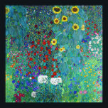 Farm Garden with Sunflowers, Gustav Klimt Poster<br><div class="desc">Gustav Klimt (July 14, 1862 – February 6, 1918) was an Austrian symbolist painter and one of the most prominent members of the Vienna Secession movement. Klimt is noted for his paintings, murals, sketches, and other objets d'art. In addition to his figurative works, which include allegories and portraits, he painted...</div>