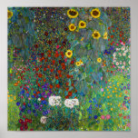 Farm Garden with Sunflowers | Gustav Klimt | Poster<br><div class="desc">Farm Garden with Sunflowers is a 1907 painting by Gustav Klimt.</div>