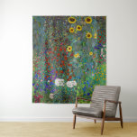 Farm Garden with Sunflowers | Gustav Klimt | Tapestry<br><div class="desc">Farm Garden with Sunflowers is a 1907 painting by Gustav Klimt.</div>
