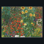 Farm Garden with Sunflowers Tissue Paper<br><div class="desc">Farm Garden with Sunflowers,  famous painting by Gustav Klimt.</div>