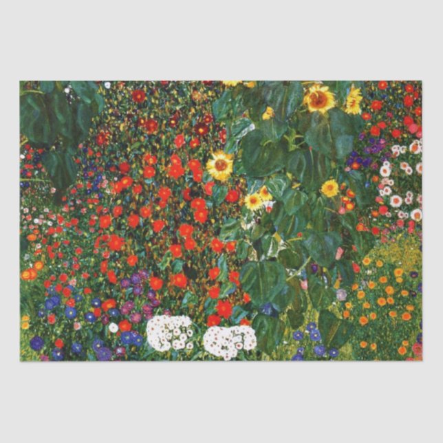 Farm Garden with Sunflowers Tissue Paper (Front)