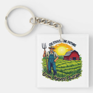 Farm Gift Farming Lover Future Farmer Keychain