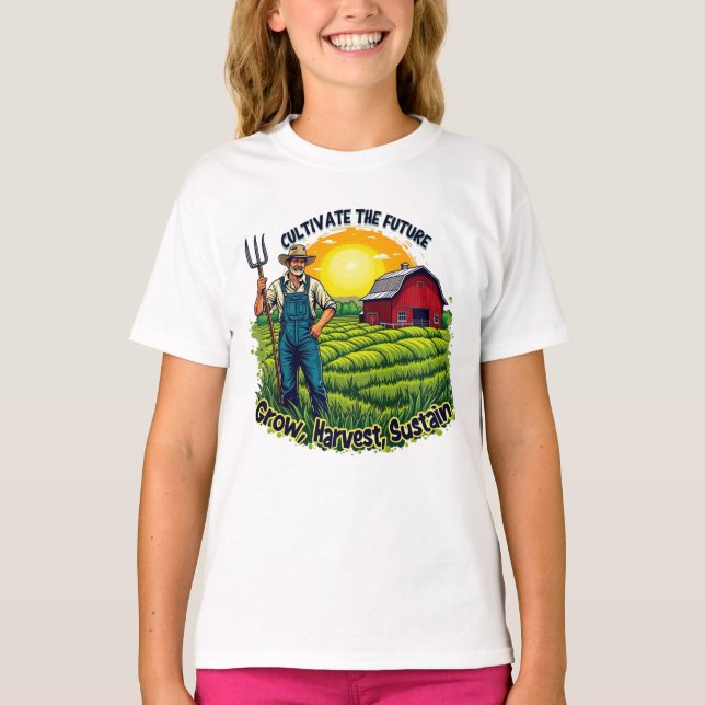 Farm Gift Farming Lover Future Farmer T-Shirt (Front)