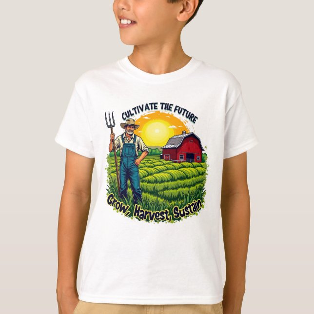 Farm Gift Farming Lover Future Farmer T-Shirt (Front)