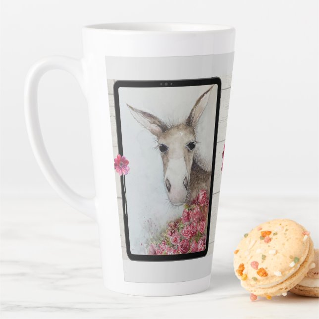 Farm Girl Artistry Mr. Hee Haw Latte Mug (In Situ)