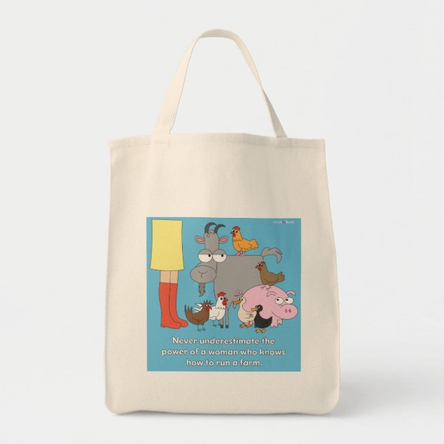 Farm Girl Grocery Bag (Front)