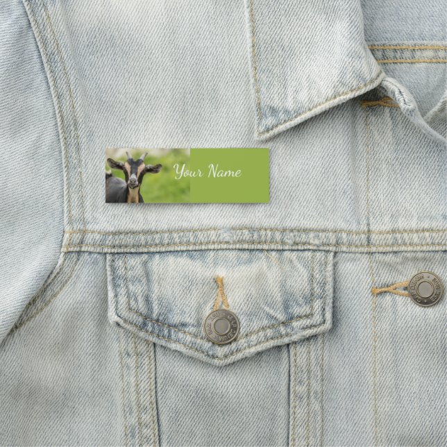 Farm Goat Pet Animal Custom Name Name Tag (In Situ)