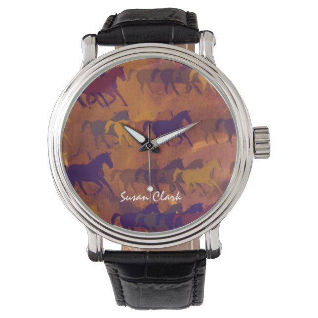farm horses pattern watch (Front)