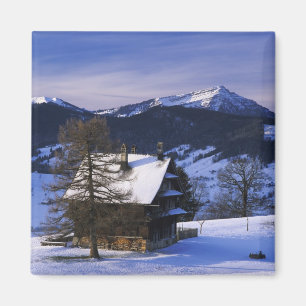 Farm house and Mount Rigi and Pilatus, Magnet