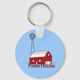 Farm-House-large Keychain