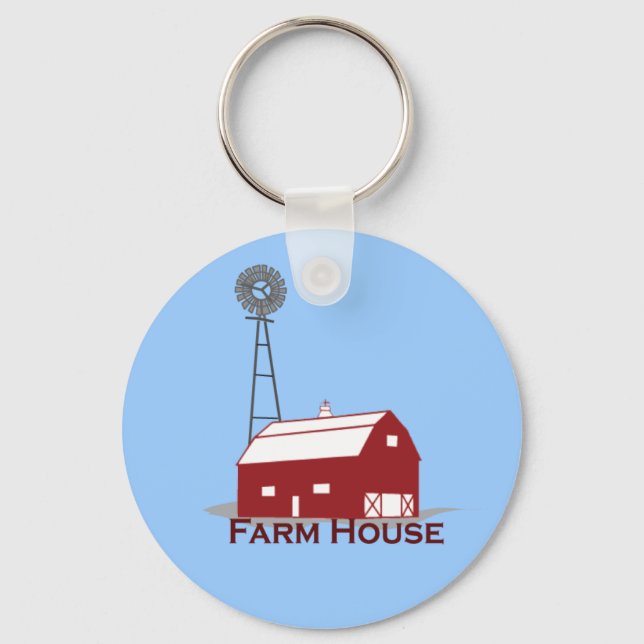 Farm-House-large Keychain (Front)