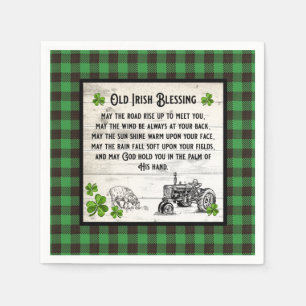 FARM HOUSE OLD IRISH BLESSING FARM TRUCK DECOUPAGE NAPKIN