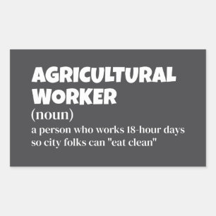 Farm Humour - Agricultural Worker Gift Sticker