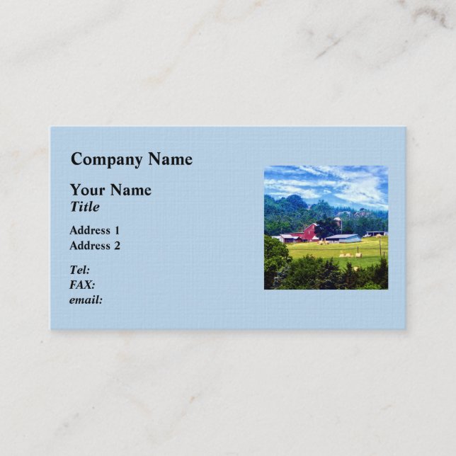 Farm in the Distance Business Card (Front)