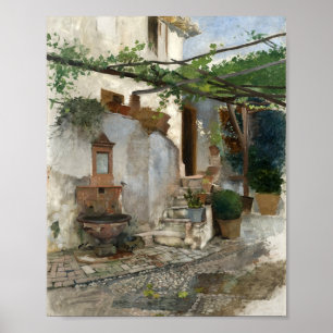 Farm Interior from South of Spain   Hugo Birger Poster