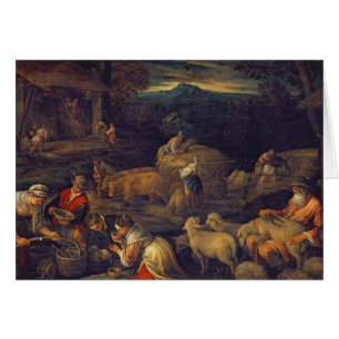 Farm Interior or Shearing Sheep