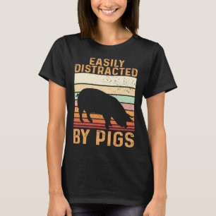 Farm Kids Piglet Easily Distracted By Pigs T-Shirt
