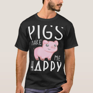 Farm Kids  Pigs Make Me Happy T-Shirt