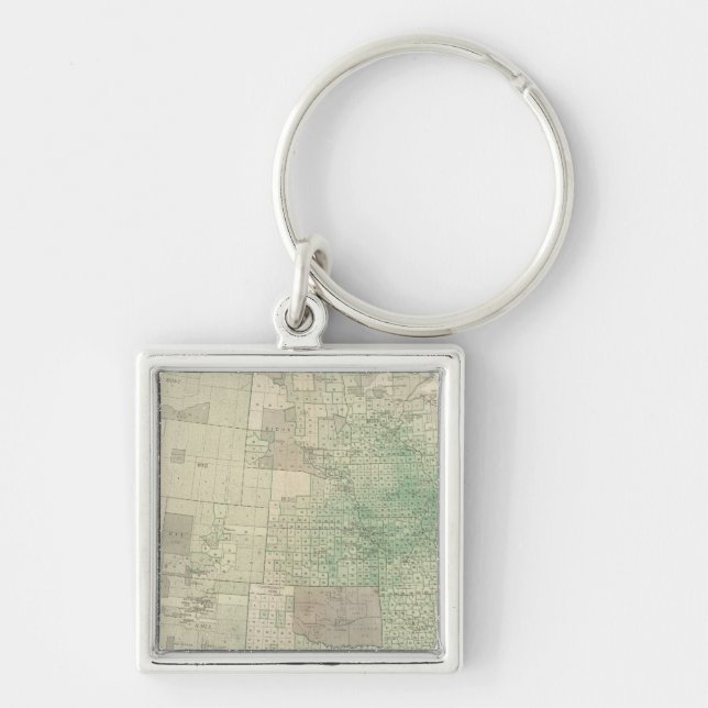 Farm land by counties keychain (Front)