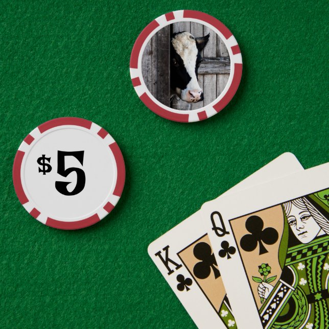 Farm Life Cow Poker Chips (Poker Table (Double))