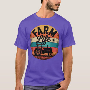 Farm Life Farming Tractor Family Farmer - modern T-Shirt