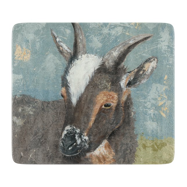 Farm Life-Grey Goat Cutting Board (Front)