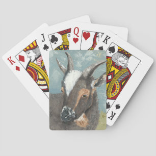 Farm Life-Grey Goat Playing Cards