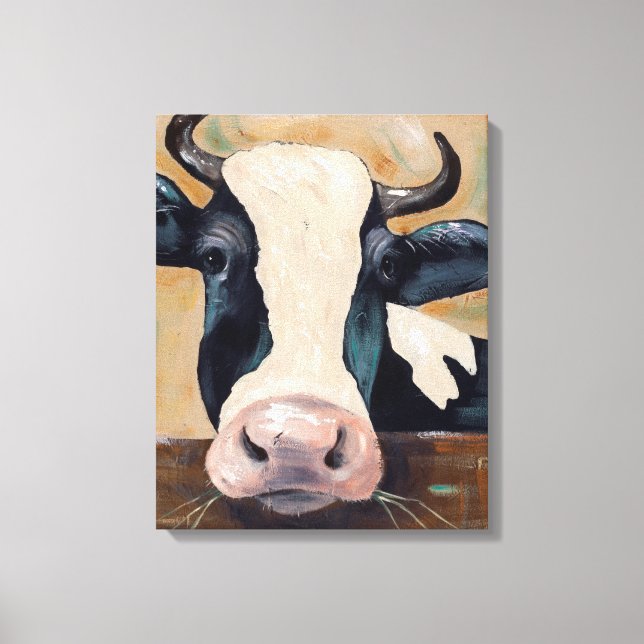 Farm Life - Gunther the Cow Canvas Print (Front)